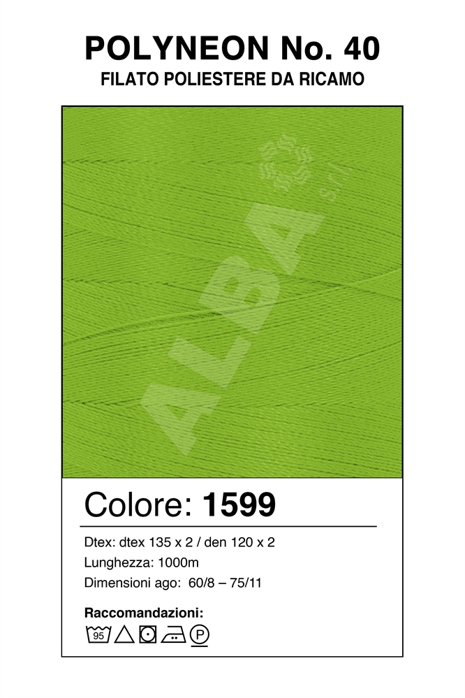 MADEIRA POLYNEON 40/1000 Col. 1599 FLUORESCENTE (VERDE)