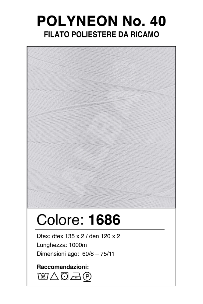 MADEIRA POLYNEON 40/1000 Col. 1686 GRIGIO GHIACCIO/BIANCO