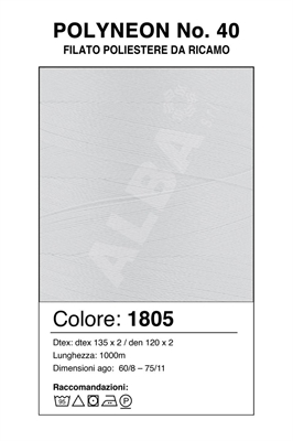MADEIRA POLYNEON 40/1000 Col. 1805 FLUORESCENT WHITE/BIANCO FLUO