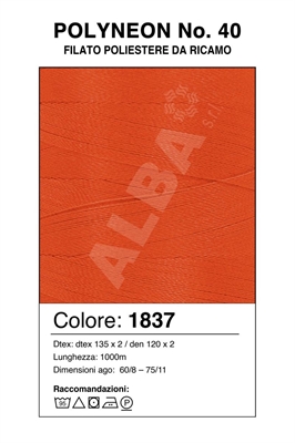 MADEIRA POLYNEON 40/1000 Col. 1837 FLUORESCENT
