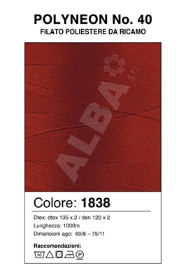 MADEIRA POLYNEON 40/1000 Col. 1838 ROSSO