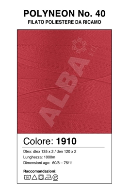 MADEIRA POLYNEON 40/1000 Col. 1910 ROSSO/FUCSIA