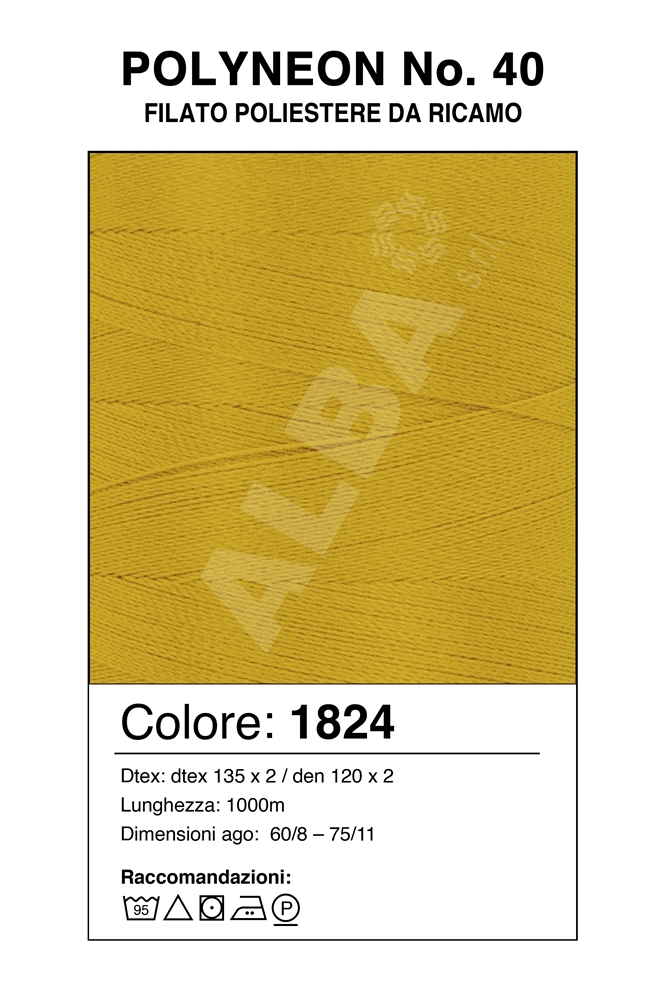 MADEIRA POLYNEON 40/1000 Col. 1824 FLUORESCENT GIALLO