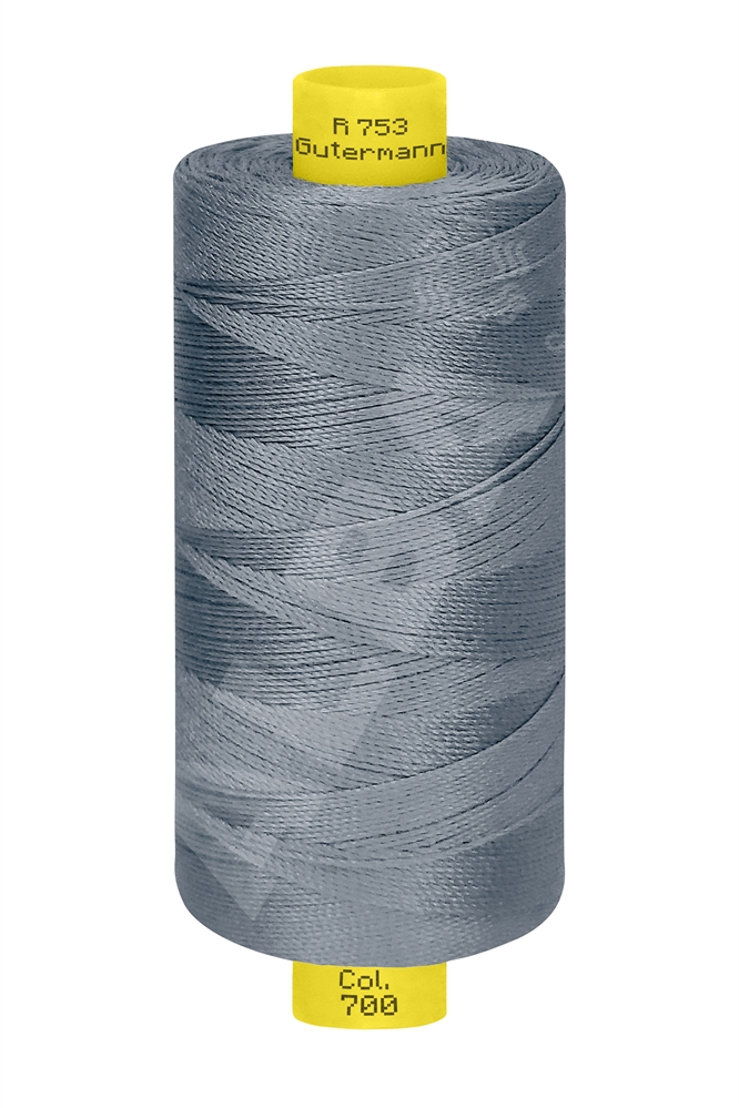 FILATO GUTERMANN R753 100% SETA 400MT COL.0700 GRIGIO