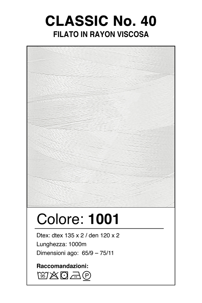MADEIRA CLASSIC 40/1000 Col. 1001 WHITE/BIANCO