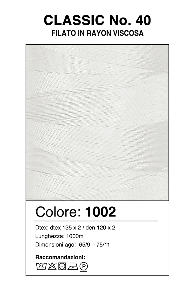 MADEIRA CLASSIC 40/1000 Col. 1002 WHITE/BIANCO
