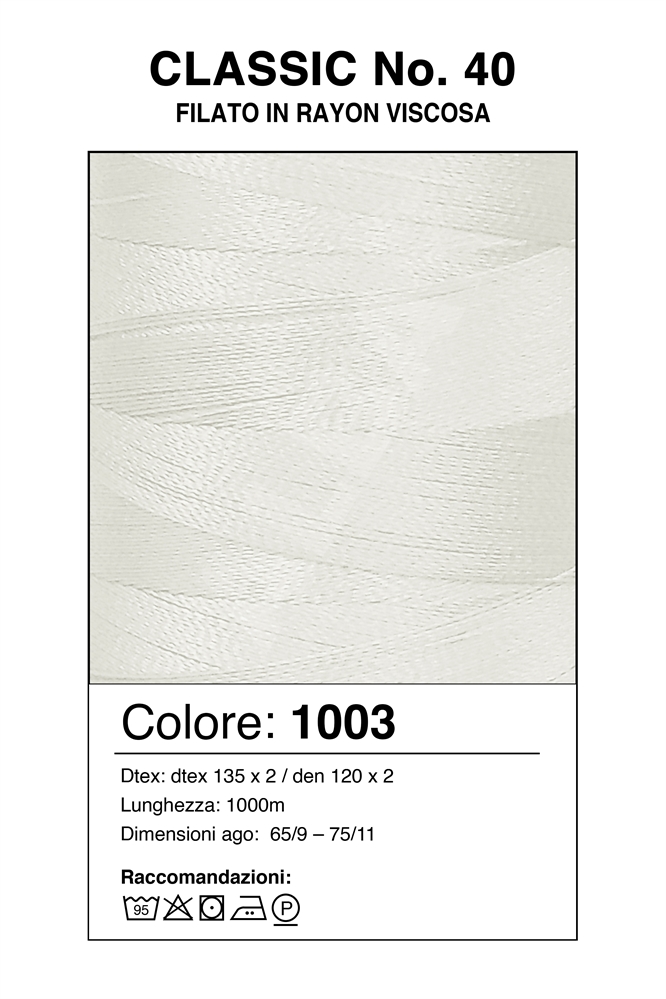 MADEIRA CLASSIC 40/1000 Col. 1004 WHITE/BIANCO