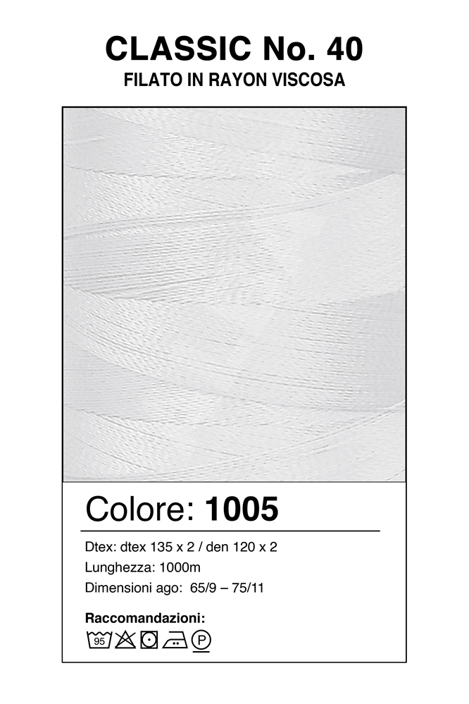 MADEIRA CLASSIC 40/1000 Col. 1005 WHITE/BIANCO