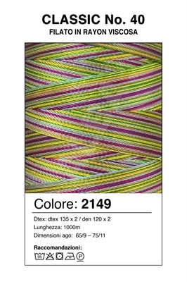 MADEIRA CLASSIC 40/1000 Col. 2149 MULTICOLOR