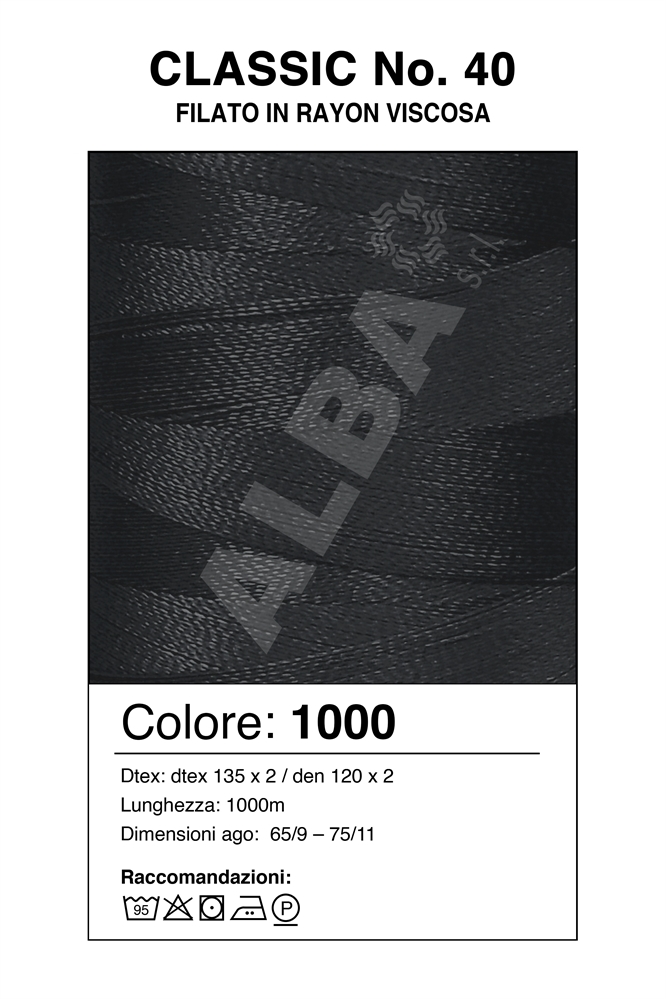 MADEIRA CLASSIC 40/1000 Col. 1000 NERO
