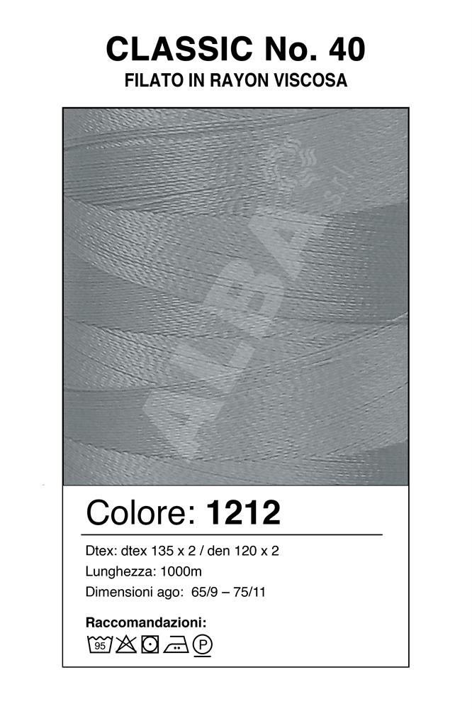 MADEIRA CLASSIC 40/1000 Col. 1212 GRIGIO