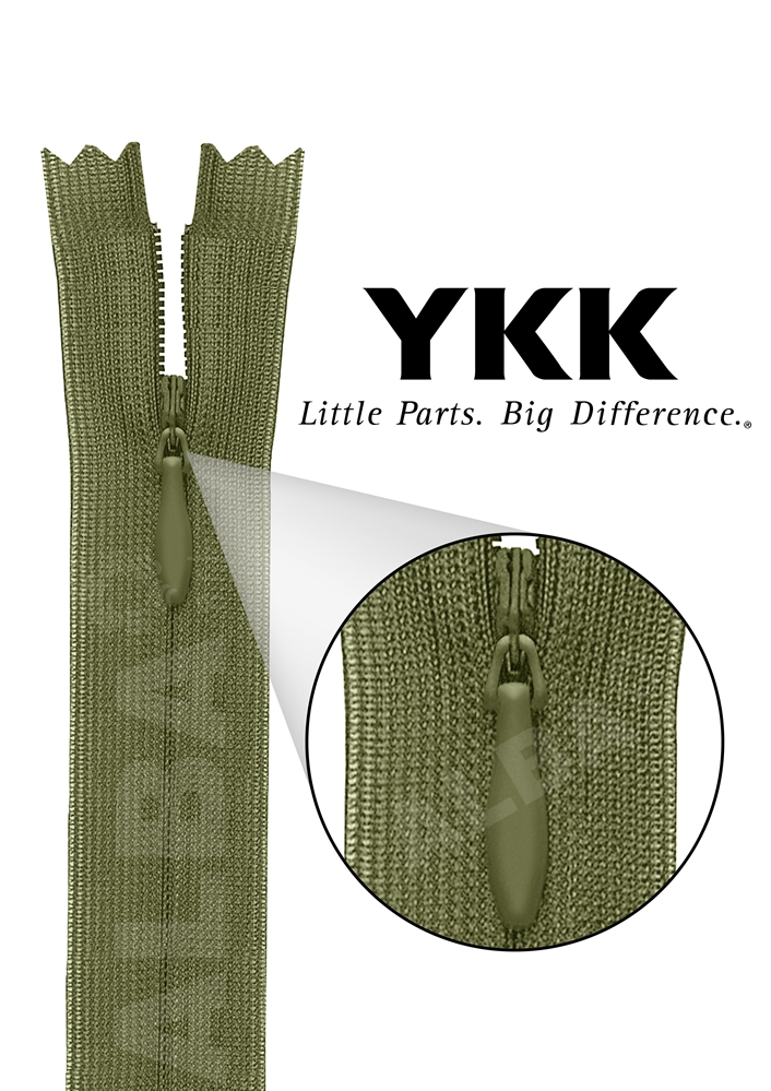 LAMPO INVISIBILE 0077600 YKK CM.60 COL.Y203  CHC-26 DA EBP12
