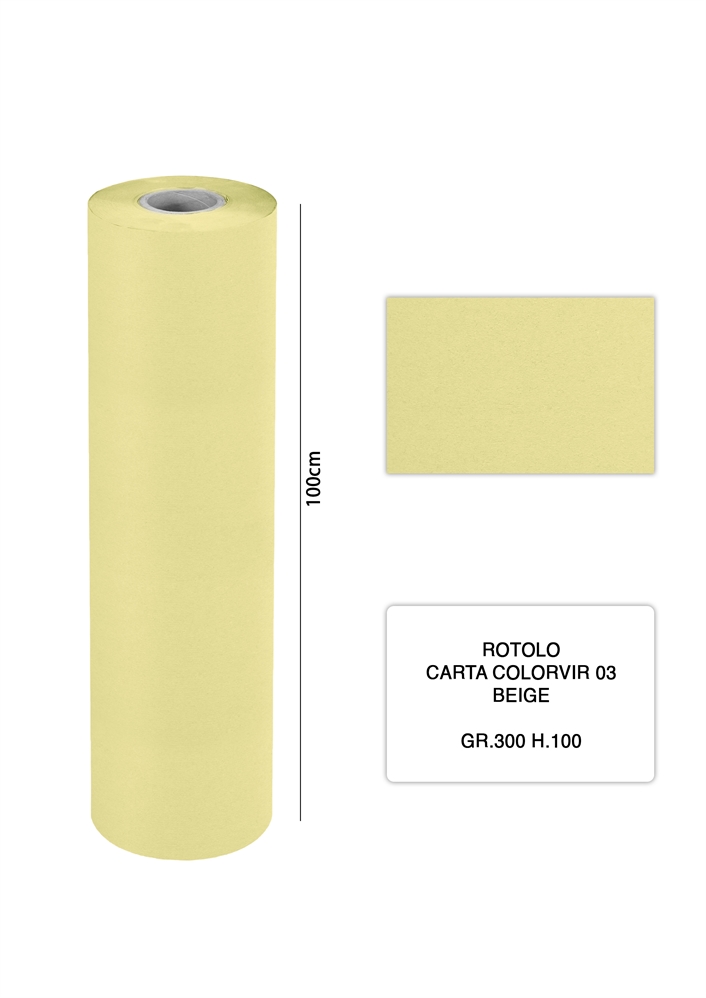 COLORVIR 03 BEIGE H.100CM CARTONCINO GR.300