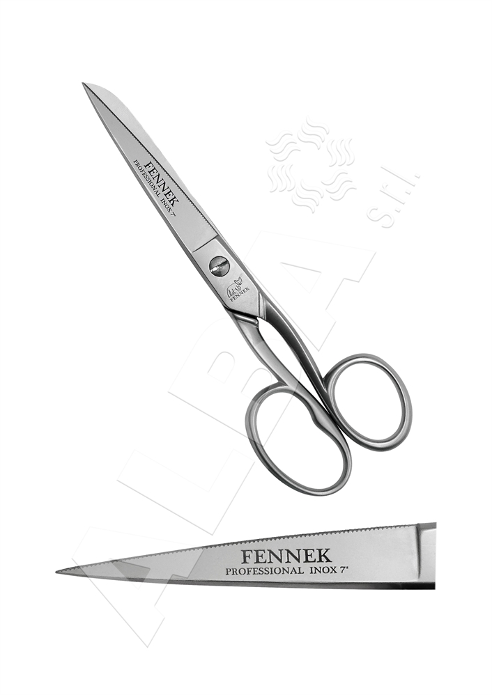 FORBICE SARTINA 7 FENNEK C37/7 INOX MICRODENTATA - 17,5CM