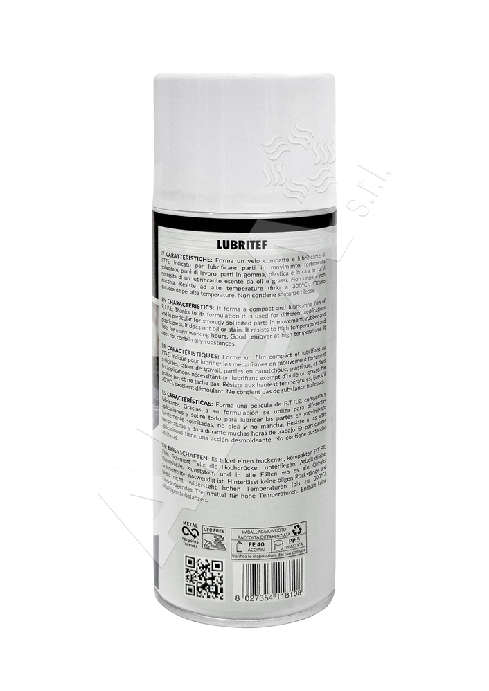 LUBRIFICANTE LUBRITEF DISTACCANTE SECCO AL P.T.F.E. 400ml