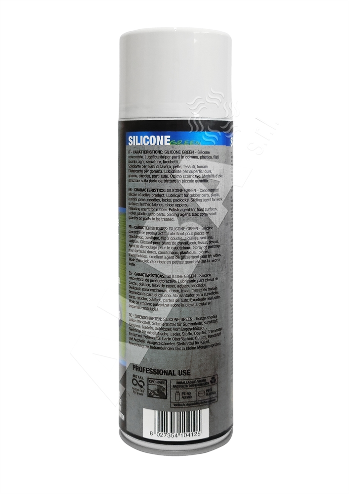 SPRAY SILICONE GREEN - SENZA SOLVENTE A1025GREEN 500ML