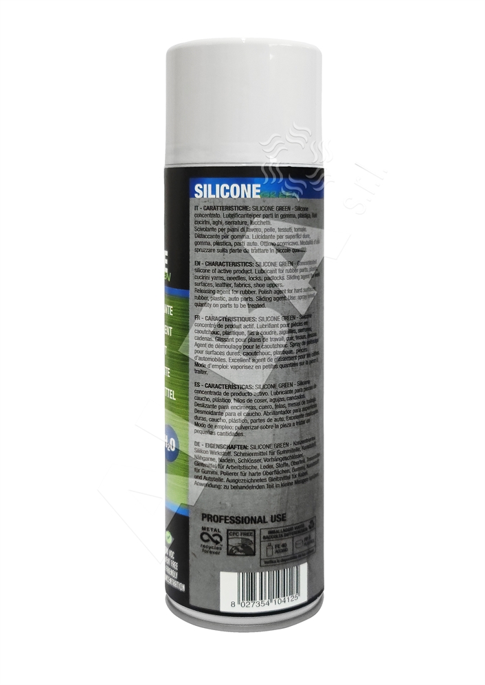 SPRAY SILICONE GREEN - SENZA SOLVENTE A1025GREEN 500ML