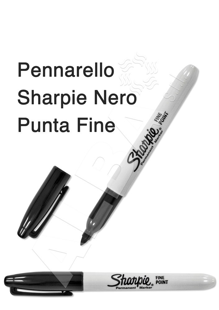 PENNARELLO SHARPIE NERO/ PERMANENT MARKER 1MM PUNTA FINE