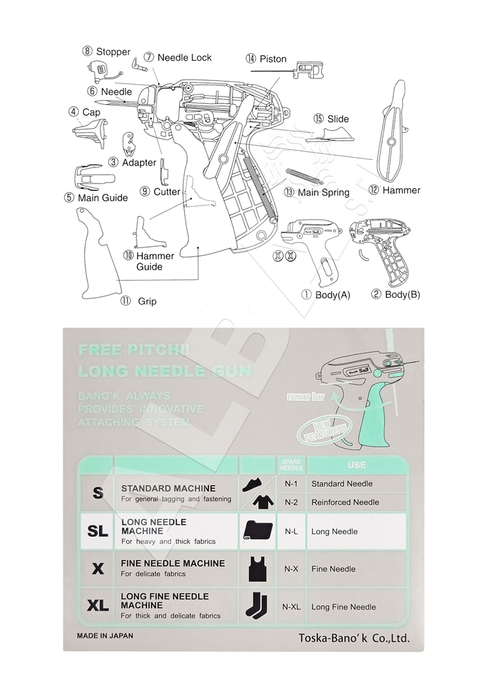 PISTOLA ETICHETTATRICE BANOK 503SL AGO STD STANDARD LUNGO