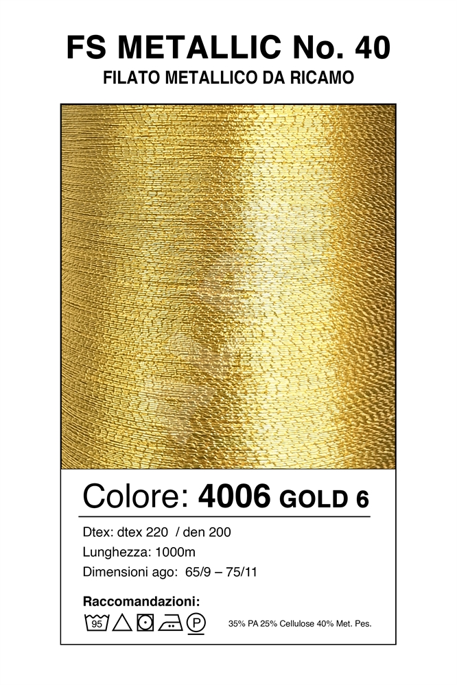 MADEIRA METALLIC FS40/1000 Col. 4006 GOLD 6
