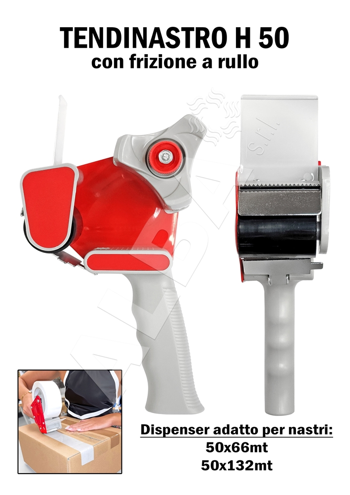 DISPENSER TENDINASTRO H50mm PER NASTRO ADESIVO IMBALLAGGIO STD
