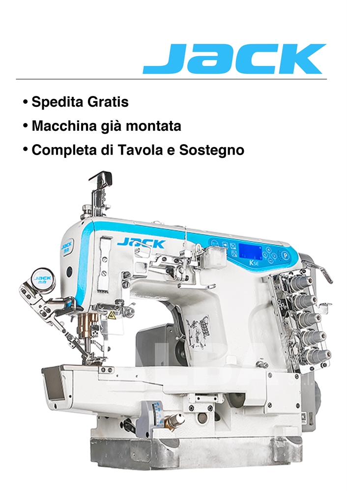 JACK K5E UT01 MACCHINA COPERTURA BRACCIO RASAFILO COMPUTERIZZATA