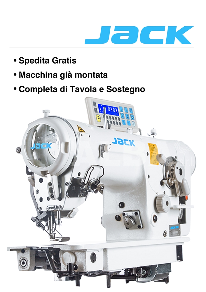 JACK 2280B-4E CON RASAFILO MACCHINA ZIG ZAG MECCANICA