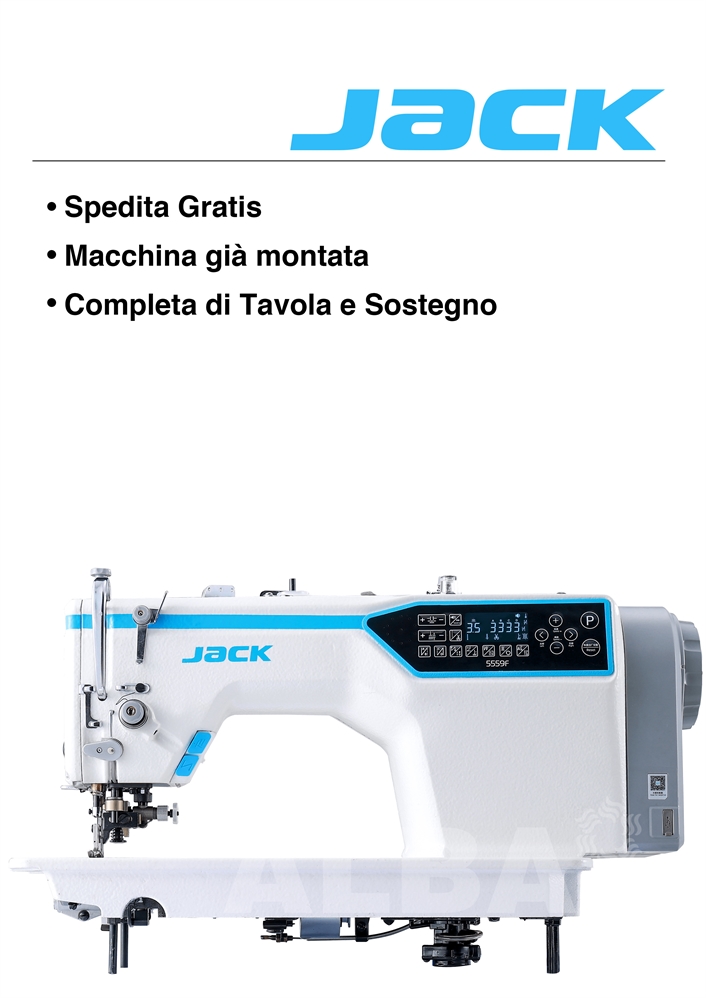 JACK 5559F-W 1/4 MACCHINA LINEARE DIGITALE + COLTELLO RIFILATORE