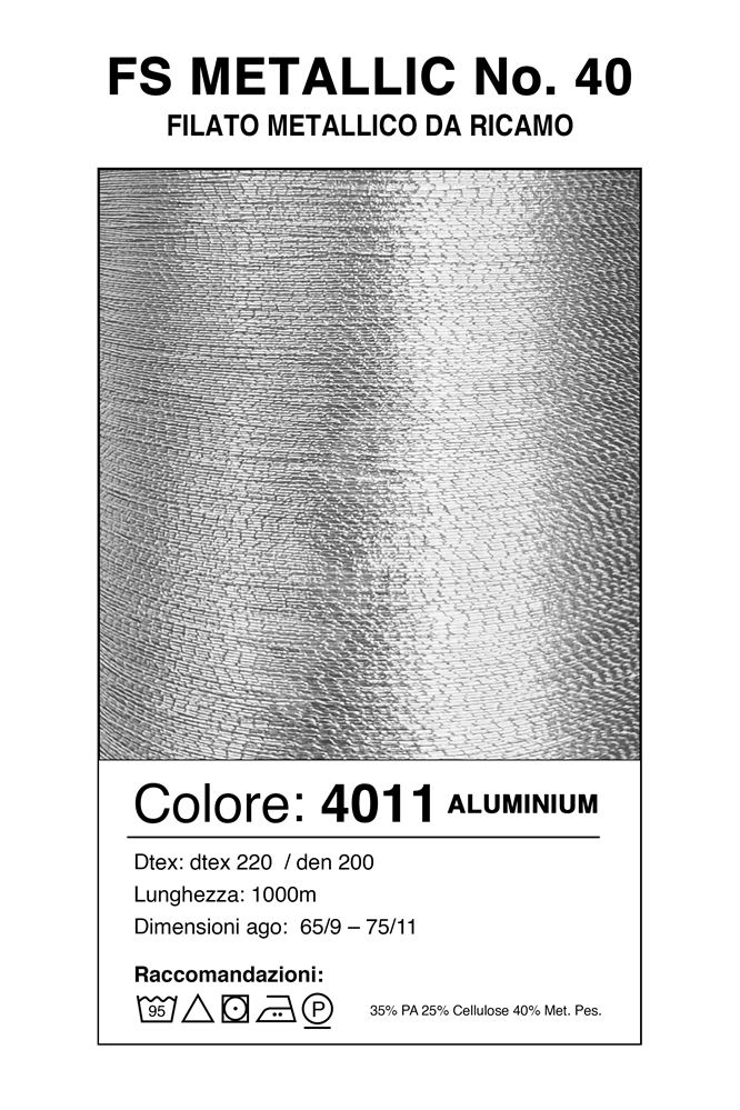 MADEIRA METALLIC FS40/1000 Col. 4011 ALUMINIUM