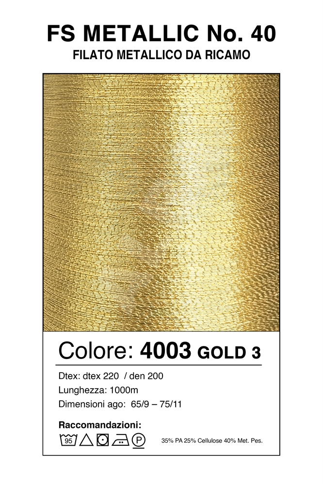MADEIRA METALLIC FS40/1000 Col. 4003 GOLD 3