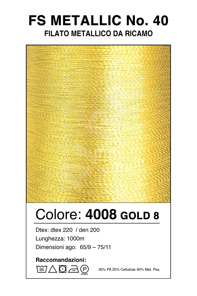 MADEIRA METALLIC FS40/1000 Col. 4008 GOLD 8