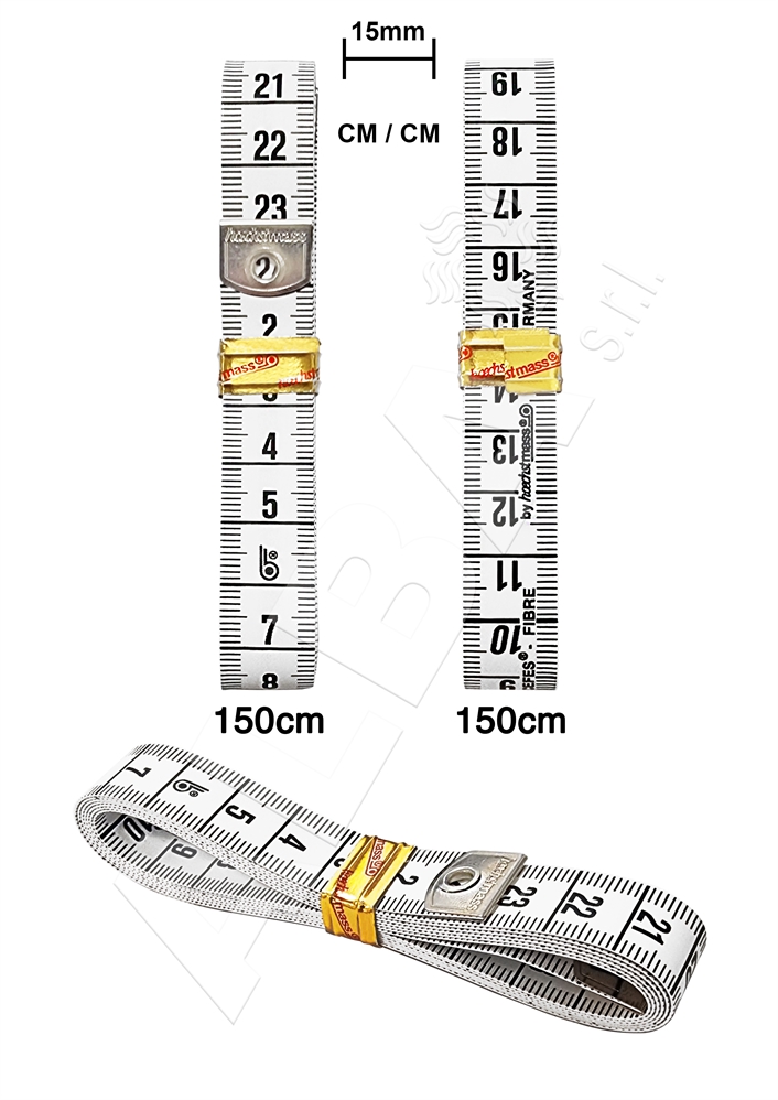 METRO SARTO FIBRA DI VETRO MILLIMETRATO mm15 BIANCO CM/CM 150cm