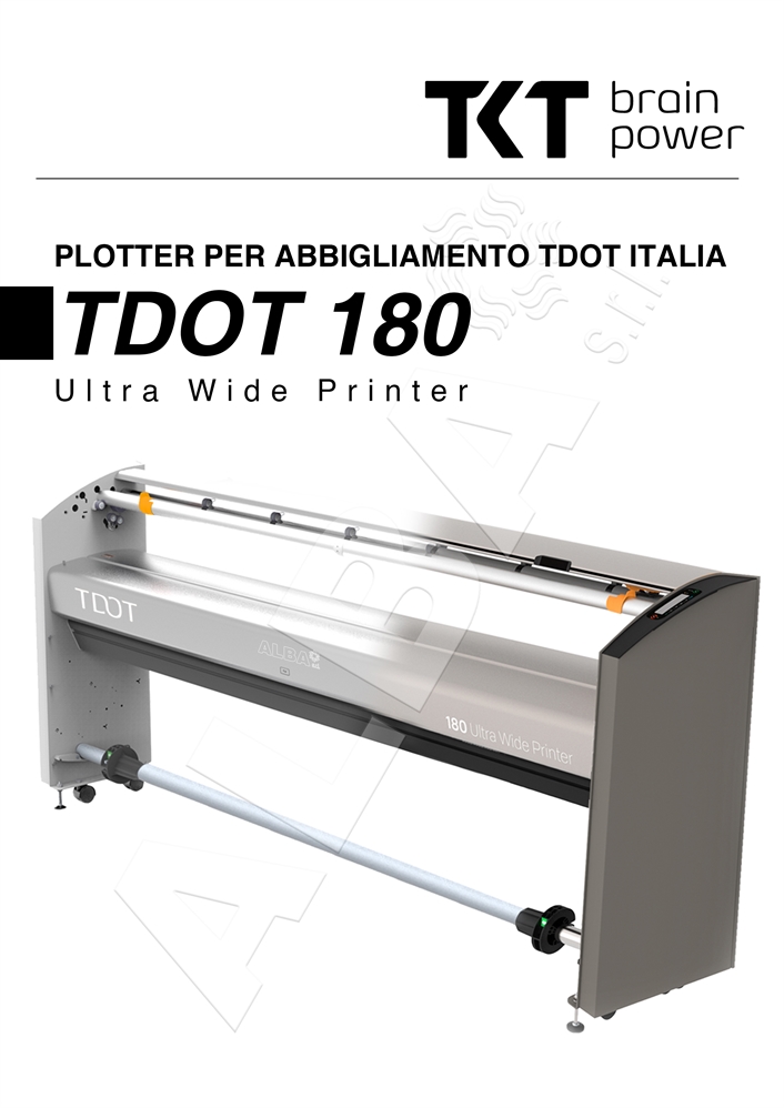 PLOTTER PER ABBIGLIAMENTO TKT TDOT 180 - ETHERNET - 2 TESTINE