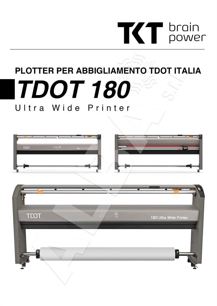 PLOTTER PER ABBIGLIAMENTO TKT TDOT 180 - ETHERNET - 2 TESTINE