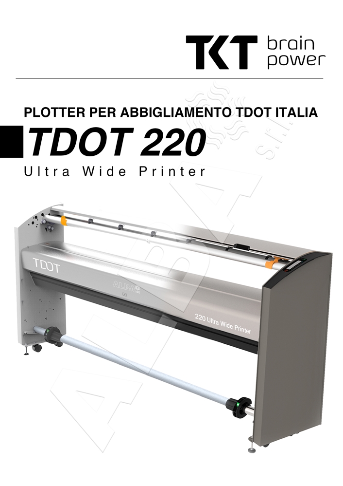 PLOTTER PER ABBIGLIAMENTO TKT TDOT 220 - ETHERNET - 2 TESTINE