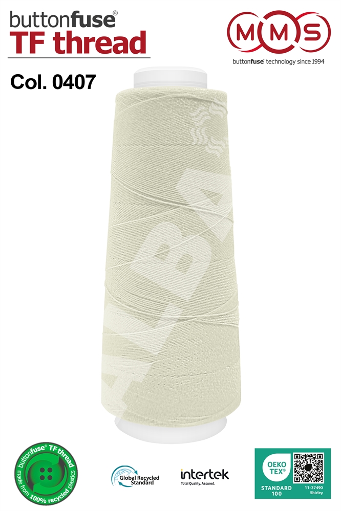 FILATO MMS BUTTON FUSE 260MT COL.0407 TERMOFUSIBILE BIANCO PANNA