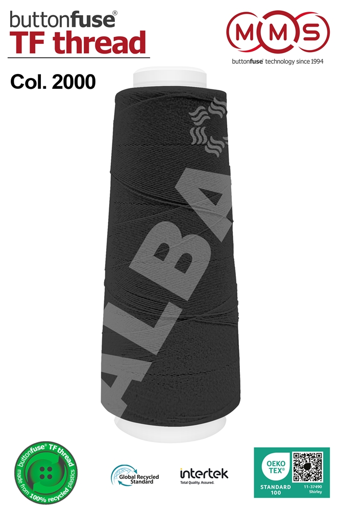 FILATO MMS BUTTON FUSE 260MT COL.2000 TERMOFUSIBILE NERO