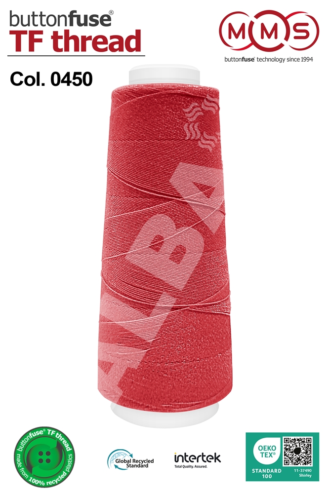 FILATO MMS BUTTON FUSE 260MT COL.0450 TERMOFUSIBILE ROSSO