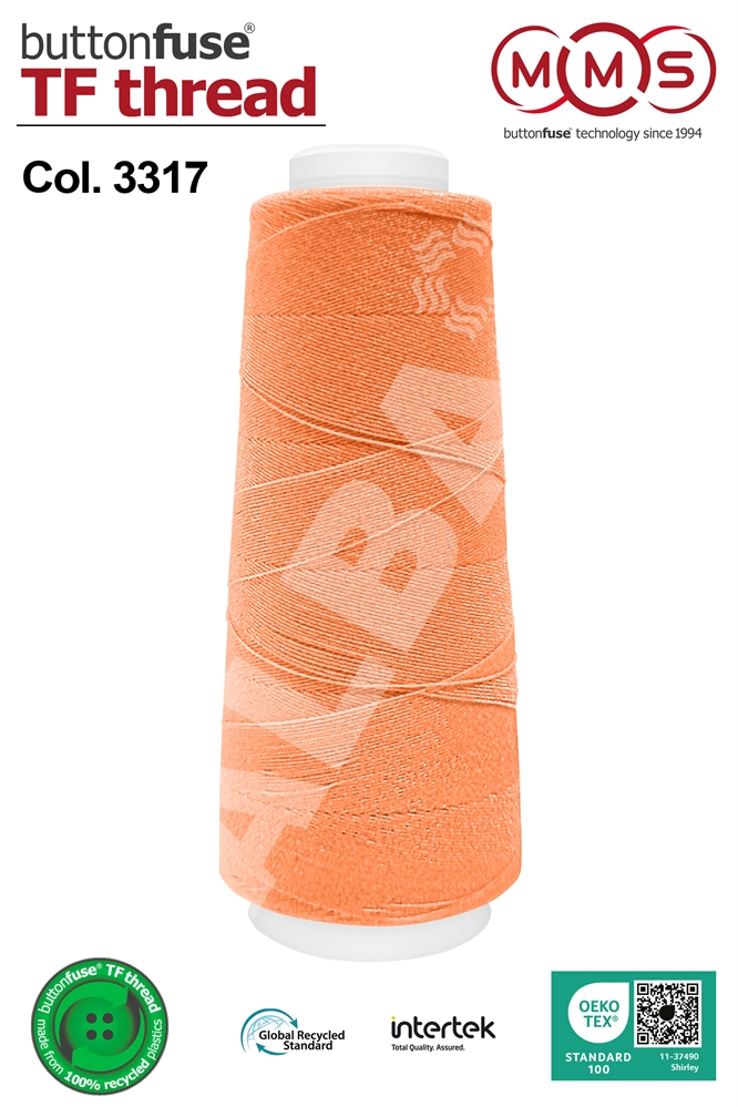 FILATO MMS BUTTON FUSE 260MT COL.3317 TERMOFUSIBILE ARANCIO