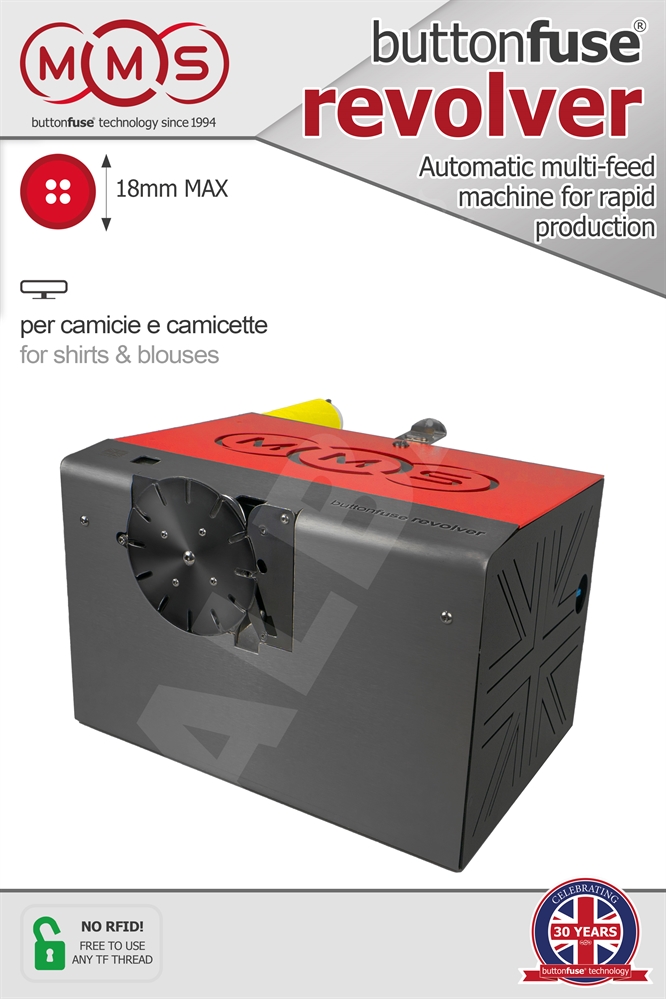 MMS ButtonFuse REVOLVER - Macchina automatica avvolgi bottoni