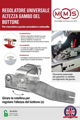 MMS ButtonFuse Regolatore Universale Altezza Gambo del Bottone