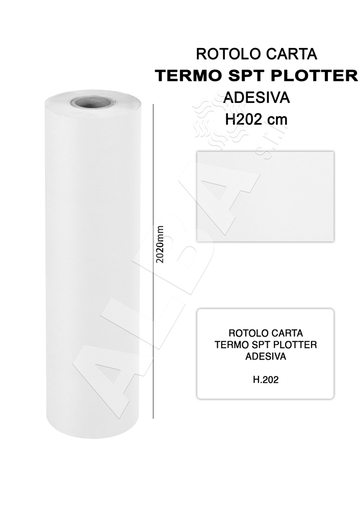CARTA TERMO SPT PLOTTER H.202   (ADESIVA)            rif.PLHS9S