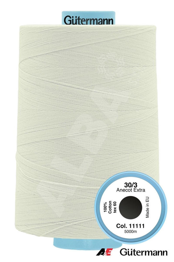 ANECOT 30/3 5000MT OFF WHITE COL.11111 100%COTONE