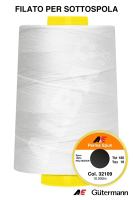 PERMA SPUN 180/10000mt Col. 32109 BIANCO OTTICO (SOTTOSPOLA)